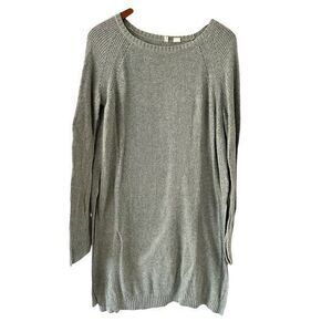 Moth Green Cashmere Blend Scoop Neck Tunic‎ Sweater Dress Size M